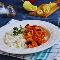 12.10-12.14. főétel: Lecsós csirkemell szelet 12.10-12.14. főétel: Lecsós csirkemell szelet