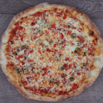 Baconos pizza