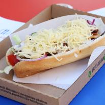 Sajtos gyros kifliben