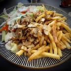Csirke gyros tál