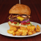 Sajtos-baconos hamburger