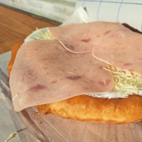 Sonkás lángos