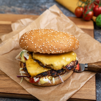 Dupla húsos hamburger Dupla húsos hamburger