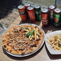 Burger pizza