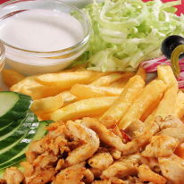 Görög gyros tál