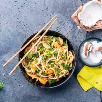 Creamy coco udon tészta