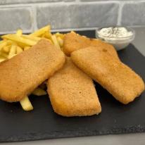 Baconbe tekert rántott sajt menü