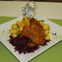 Sült kacsacomb Sült kacsacomb