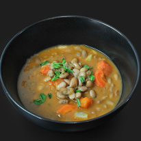 Bableves füstölt tarjával