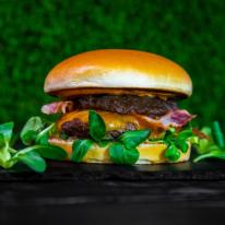 Purple luxe burger