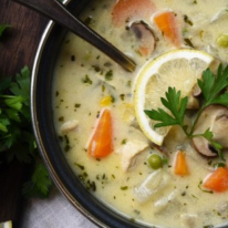 Erdélyi csirkeraguleves - Chicken ragout soup