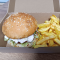 Magyaros hamburger menüben