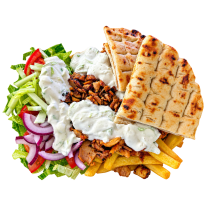 Nagy gyros tál