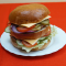 Hamburger dupla hússal 