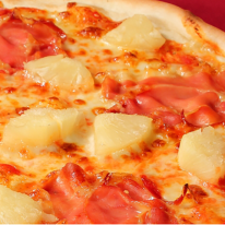 Toszkán ananászos pizza