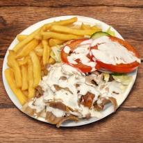 Gyros tál dupla hússal