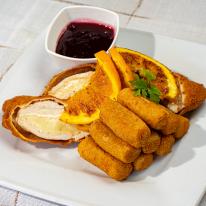 Camembert sajttal töltött pulykamell