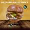 Pizza Time pulled pork burger I.