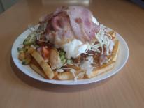 Bányász gyros tál