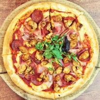 38. Hús hússal pizza