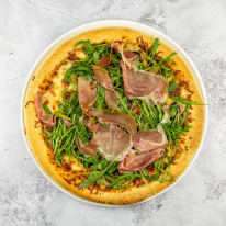 Prosciutto pizza