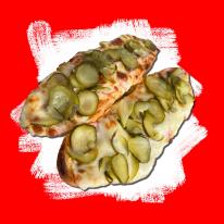 Sonkás-gombás melegszendvics