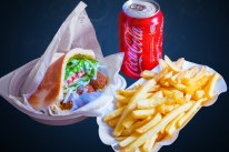 Falafel pita menü