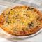Sonkás-gombás-kukoricás pizza