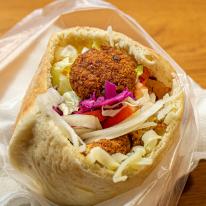 Sajtos falafel