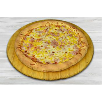 Sonkás-kukoricás pizza