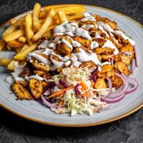 09.08-09.13. főétel: Gyros tál fokhagymás öntettel
