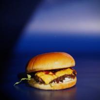Double Kék Tányér Special burger