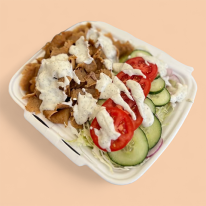 Döner tál dupla hússal köret nélkül
