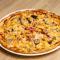 Sonkás-gombás-kukoricás pizza