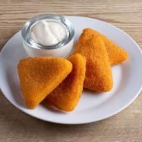 Rántott trappista sajt menü