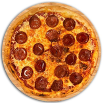 Szalámis tradicionális pizza
