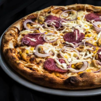 21. BBQ pizza