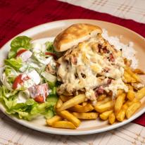 Baconos gyros tál