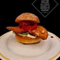 Crispy chicken hamburger