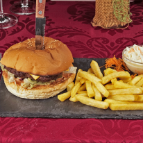 Sajtos hamburger