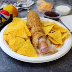 Baconos corn-dog menü