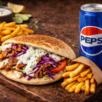 Nagy döner pita menü