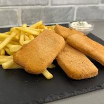 Rántott füstölt sajt menü