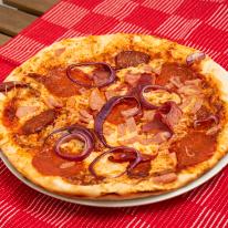 Húsfaló pizza