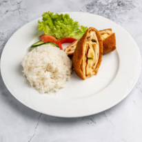 Chilis camembert sajttal-póréhagymával töltött pulykamell