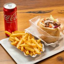 Szimpla menü gyros-szal