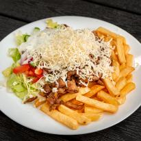 Sajtos gyros tál