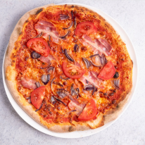 Pancetta pizza