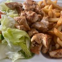 Gyros tál csirkecombból