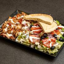 Gyros tál görög salátával